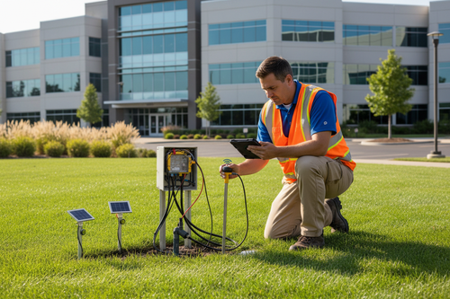 Commercial Irrigation Audit and Water Savings System