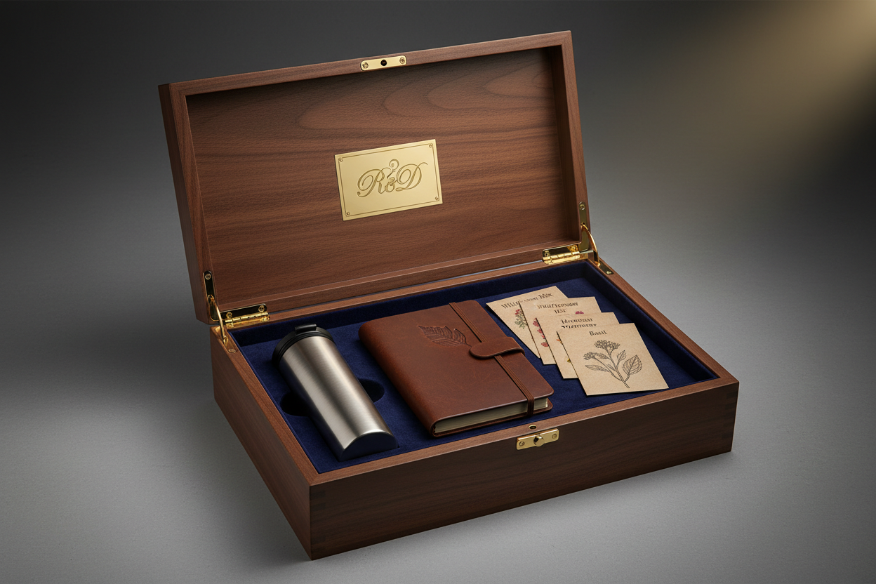 VIP Client Gift Box Premium Wooden Keepsake