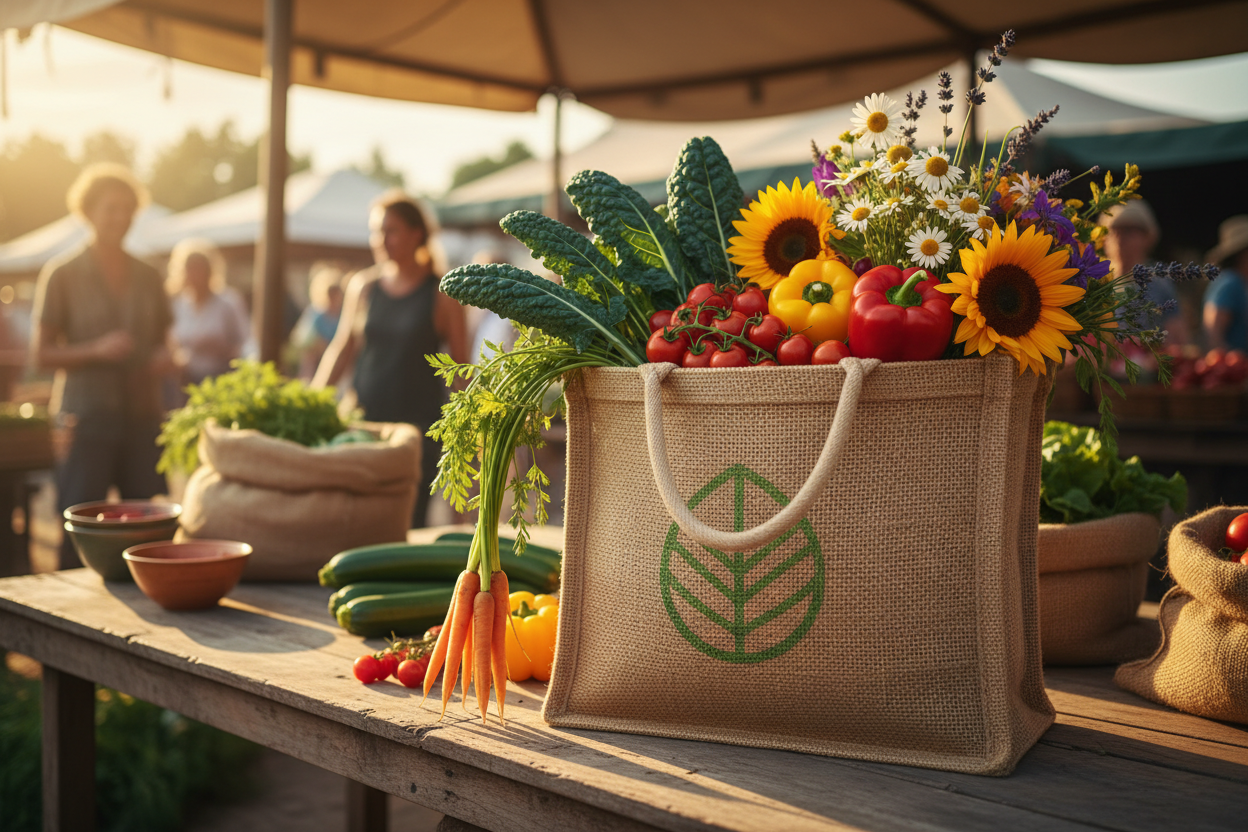 Jute Eco-Shopper Tote